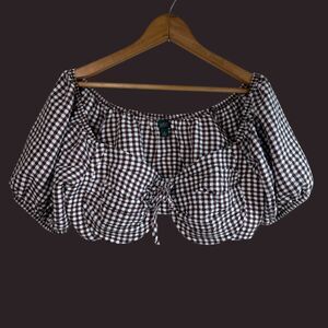 Wild Fable Gingham Crop Top